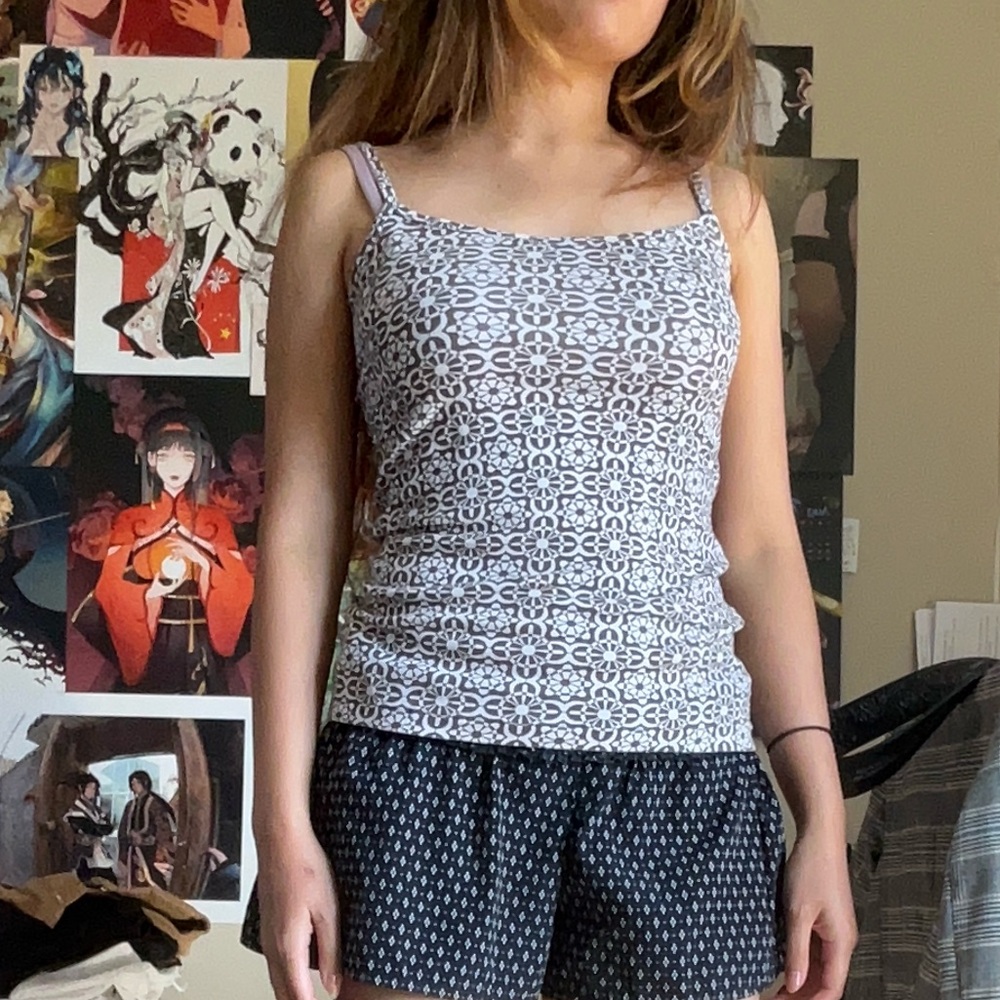 Flattering patterned cami